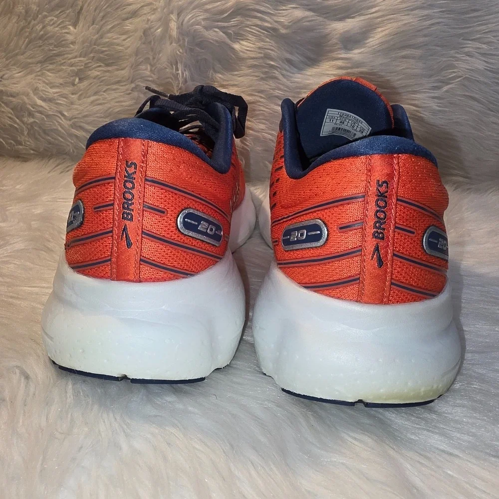 Brooks Glycerin 20 Running Shoes - Men's Size 11 D — Orange/Blue 1103821D859